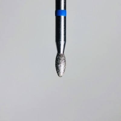 Фреза алмазная, олива, средняя (синяя), D 0.23