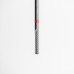 Фреза твердосплавная, цилиндр с рабочим верхом (красная), D 0.23
