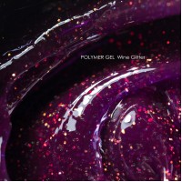 POLYMER GEL | wine glitter